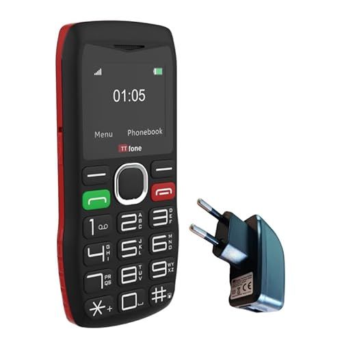 TTfone TT880 Mobiele telefoon met grote knoppen en noodhulpknop voor senioren (met netlader)