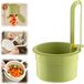 Robinet Suspendu Passoire - Capteur Déchets Alimentaires - Robinet Suspendu - Panier Vidange Cuisine Vidange Automatique - Filtre Vidange Facile - avec Déverrouillage Fond - vert