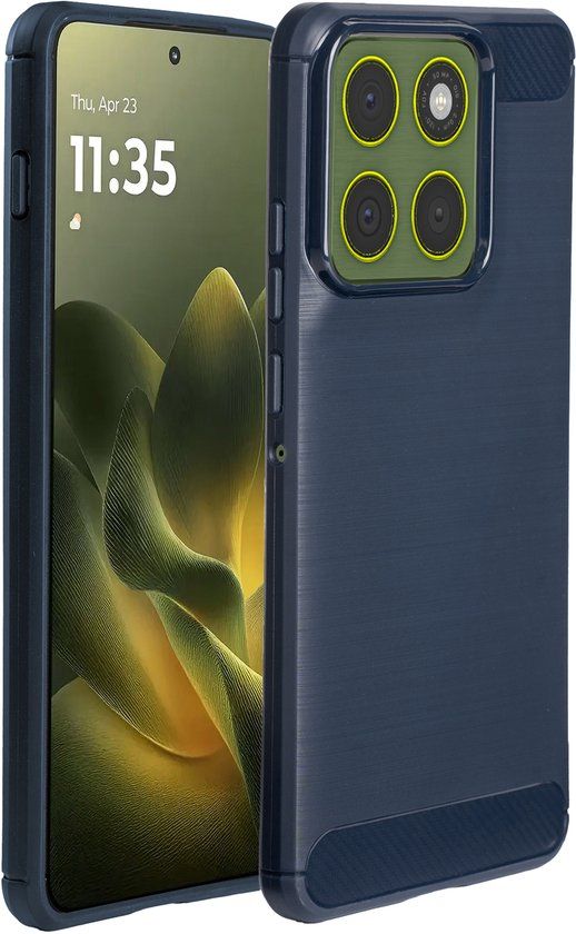 imoshion Brushed Backcover voor de Motorola Edge 70 - Donkerblauw