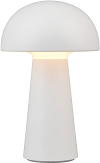 BES LED LED Tafellamp - Trion Lenio - 2W - Warm Wit 3000K - USB Oplaadbaar - Rond - Mat Wit - Kunststof