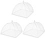 Bol Couvercle Alimentaire Filet - Protection Insectes - 32 x 32 cm (3 pièces)