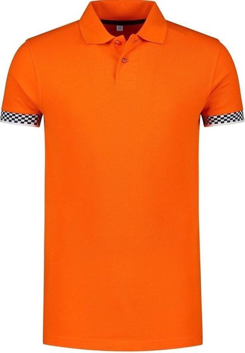 Lemon & Soda Oranje polo shirt racing/Formule 1 heren - XL (54)