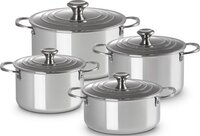 Le Creuset Signature Pannenset - 4-Delig - RVS - Inductie - Met Deksel