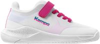 Kempa Kourtfly Kids Handbalschoenen voor jongens, Wit, Cyaan, Paars, 33 EU