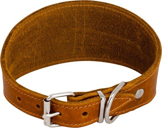Jack And Vanilla Vetleer Windhondhalsband - Cognac - 42cm