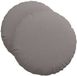 vidaXL Coussin d'assise 2 pièces Tissu Taupe Ø50 x 19 cm