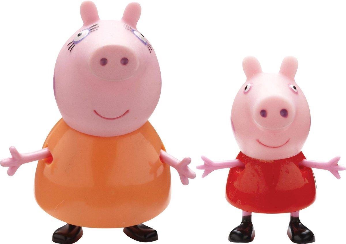 Peppa Pig Peppa Pig - Blisterverpakking 2 figuurtjes (1 volwassene en 1 kind) - MAMIE PIG & PEPPA