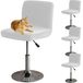 Housse de tabouret de bar réglable avec dossier, lot de 4