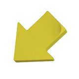 Sticky Neon knipperlicht geel 70x70 mm