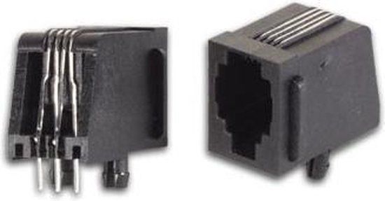 Modulaire Stekker RJ10 - 4P4C - Haaks - PCB - HQ Products