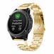 By Qubix Qubix - Stalen schakelband - 22mm Quickfit - Goud - Geschikt voor Garmin Descent G2