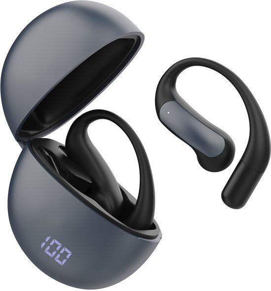 MMOBIEL AI Vertaal Oordopjes Real-Time - 148 Talen - Bluetooth 5.4 - Grijs