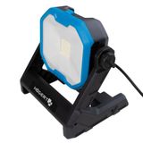 HÖGERT TECHNIK Accubouwspot 18 V, SMD led-schijnwerper, 2400 lm, 360 graden draaibaar, 3 verlichtingsmodi, 6500 K, tot 7 uur looptijd, batterij-/netvoeding, licht en veelzijdig, zonder accu, met