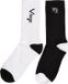 Mister Tee Virgo Zodiac 2-Pack Sokken - 43/46 - Zwart/Wit