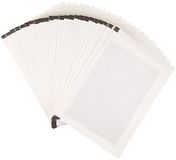 Amazon Basics - Smeermiddelbladen voor papiervernietigers, microsnijder, verpakking van 24, wit