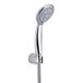 GEDY G-Easy 06, universele handdouche, 5 straalsoorten, stevig en flexibel, 150 cm, ABS-kunststof met chromen afwerking, 2 jaar garantie, R&S-design, inclusief zandfilter, uniek