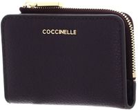 COCCINELLE Leren kaarthoes Metallic Soft Credit Card Holder Prune donkerpaars