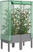 Maison Exclusive - Potager surélevé avec serre intégrée aspect rotin 80x40x140 cm