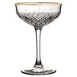 Utopia Tijdloze Vintage Coupe Gold Rim, 10 oz. (Pack van 12)