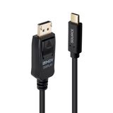 Lindy 43501 USB-C naar DisplayPort kabel 2m Zwart