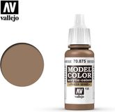 Vallejo Hobbyverf Acrylverf - 70875 Model Color Beige Brown - Acryl Verf flesje - 17 ml
