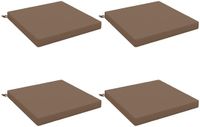 vidaXL - Zitkussens - SOEST - 4 stuks - 100% Polyester - Taupe