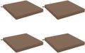 vidaXL - Zitkussens - SOEST - 4 stuks - 100% Polyester - Taupe