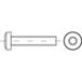 TOOLCRAFT 1068745 Vis à tête cylindrique M6 30 mm profil T DIN 7985 Inox A2 200 pièce(s)