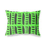 BonaMaison Neon Groen-Rook Decoratieve Kussensloop, Kussenhoezen Bank, Decoratieve Kussenhoesjes, Kussensloop; Sofa, Slaapkamer, Kantoor, Auto 45x60 Cm - Ontworpen en vervaardigd in Turkije