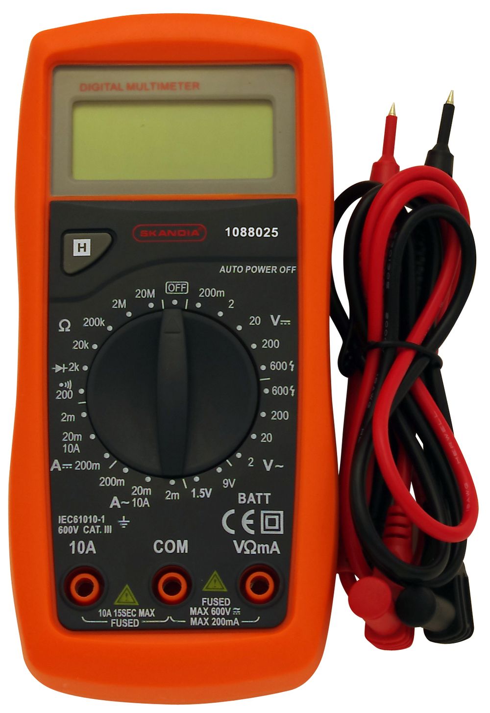 Skandia multimeter digitaal 600V 10A