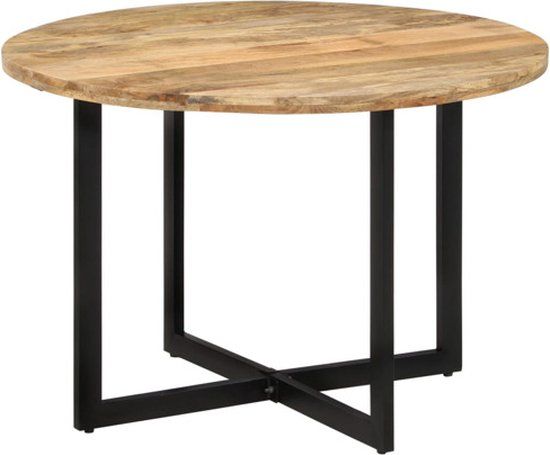vidaXL Eettafel 110x75 cm massief mangohout