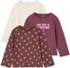 Vertbaudet Set van 3 BASICS meisjesshirts met lange mouwen