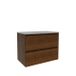 Saniclass Badkamermeubelset - 80x45x62cm - Vygo keramische wastafel - mat walnut pure