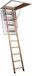 BPS Deluxe Escalier escamotable en bois – 1100x545 mm – Double rampe – Trappe isolée – Hauteur sol à plafond jusqu'à 2,8 m – Capacité de charge 150 kg – Certifié EN1004