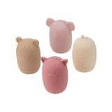 Tickit Silisoft Dierlijke Waterspuiters (Aarde Kleuren), Pk4