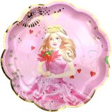 Haza Original Borden Prinses 8 Stuks - Roze - Karton