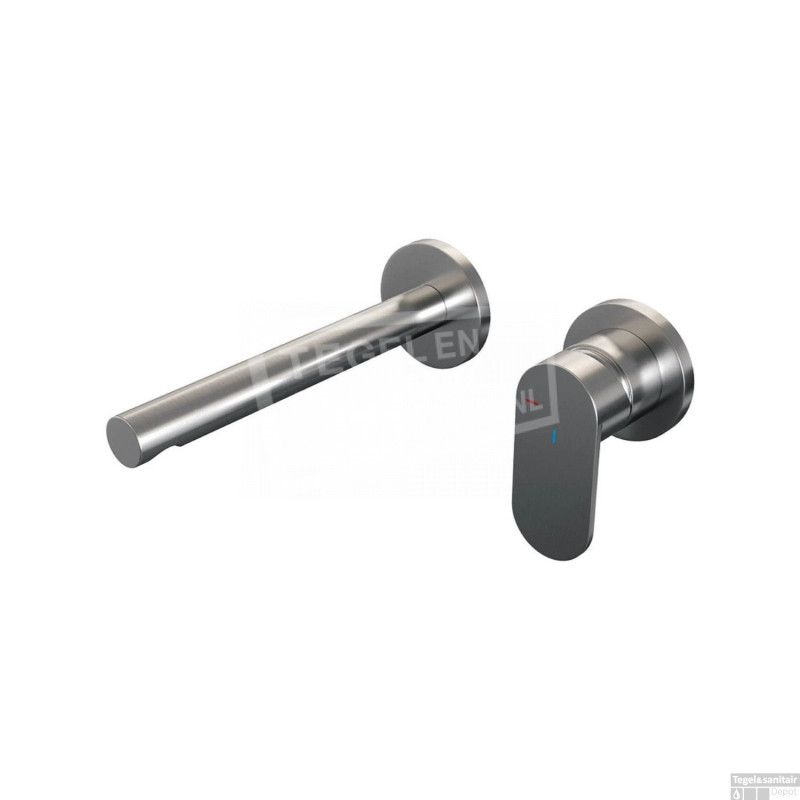 Brauer Inbouw Wastafelmengkraan ColdStart Eenhendel S3-65 Geborsteld Nikkel