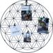 HAES deco - Industrieel metalen rond wandrek Heidal zwart diameter 50 cm