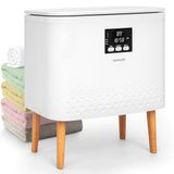 SereneLife Rectangular Towel Warmer Bucket, 20L Grote Capaciteit Handdoekwarmer voor Badkamer met WiFi, Mobiele App Bediening, Auto Shut-Off, Rvs Tubus, Geschikt voor 2 Handdoeken of Dekens, Wit