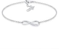 Elli - Armband - Dames Oneindigheidssymbool met Zirkonia Kristallen in 925 Sterling Zilver - Dames