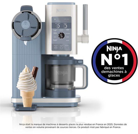 Ninja IJsmachine Scoop & Swirl NC702EU Staalblauw