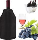 Sans marque Refroidisseur de bouteille de vin imperméable avec bandoulière - Noir