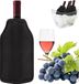 Sans marque Refroidisseur de bouteille de vin imperméable avec bandoulière - Noir