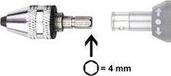 Donau Elektronik MBS01 Snelspanboorhouder met 4mm-zeskantbit 0,3 - 3,2 mm