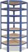 Shelfplaza HOME hoekstelling - 230x70x40 cm - bleu - 7 planken