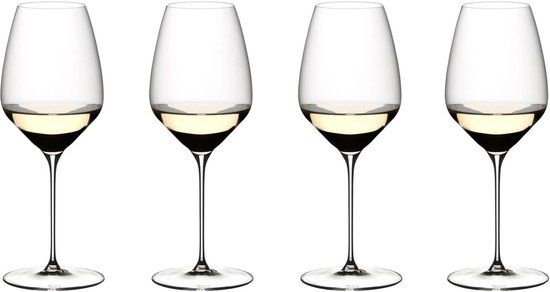 Riedel Wijnglazenset Veloce - Witte wijnglazen voor Riesling - Set van 4 glazen