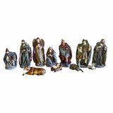 LOBERON Kerststalfiguurtje set van 11 Luniva bont