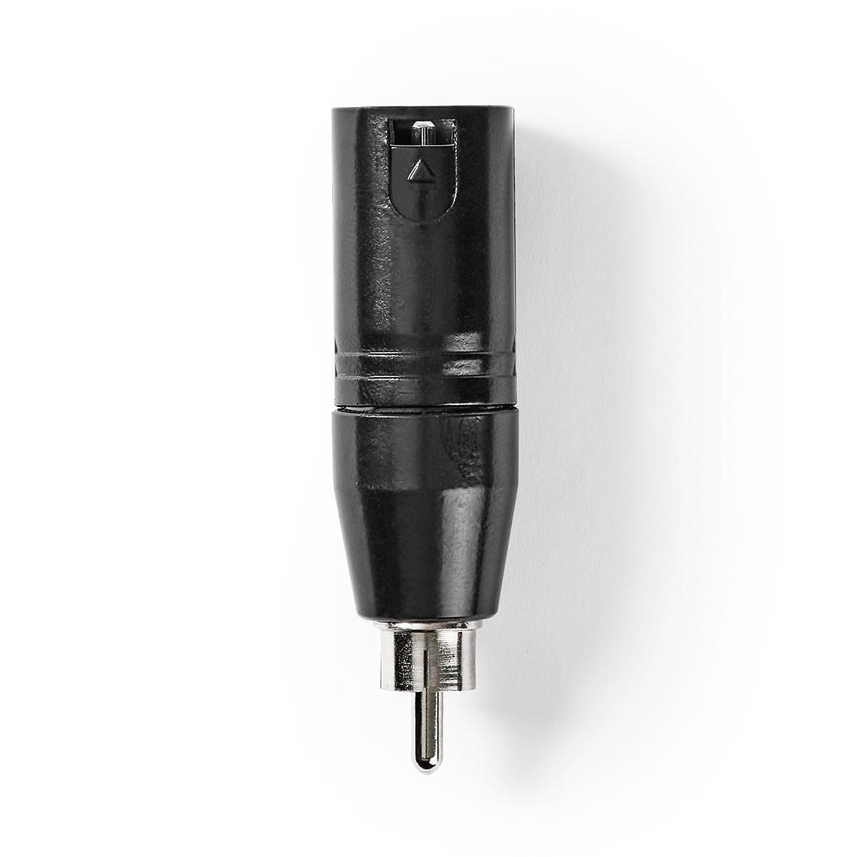 Nedis XLR naar RCA Adapter - Zwart - Metaal - Mannelijk - 1 Stuks