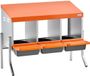 VEVOR Legnest 795x525x675 mm, 3 compartimenten, oranje