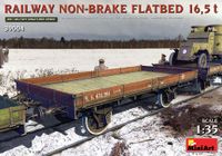 MiniArt Modelbouwpakket Militaire voertuigen - 39004 Railway Non-Brake Flatbed 16,5 T. Plastic - 1:35 - Modelbouw